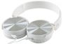 REBELTEC MONTANA WHITE HEADPHONES (MICROPHONE)