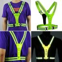 Reflective LED harness - green