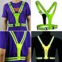 Reflective LED harness - green