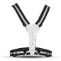 Reflective LED suspenders - black
