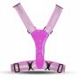 Reflective LED suspenders - pink