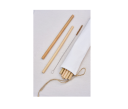 Reusable bamboo straws 200x6-9 mm 12 pcs. + cleaner
