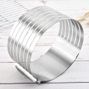 Ring for layered cutting of dough, biscuit, cake large