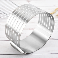 Ring for layered cutting of dough, biscuit, cake large