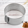 Ring for layered cutting of dough, biscuit, cake little