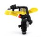 Rotary sprinkler on a pulsating base - yellow