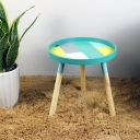 Round coffee table - green