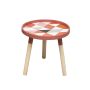 Round coffee table - red