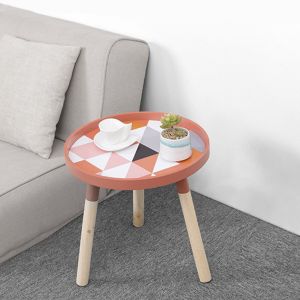 Round coffee table - red