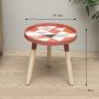 Round coffee table - red