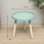 Round coffee table - turquoise