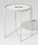 Round metal table Loft style - black