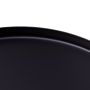 Round metal table Loft style - black