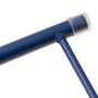 Round metal table Loft style - dark blue