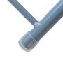 Round metal table Loft style - light blue