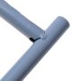 Round metal table Loft style - light blue