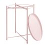 Round metal table Loft style - pink