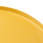 Round metal table Loft style - yellow