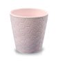 Round pot made of unglazed ceramics - green - BASIC collection