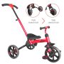 Rower biegowy 3w1 Yvolution YVelo Flippa Ewolucyjny - czerwony