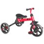Rower biegowy 3w1 Yvolution YVelo Flippa Ewolucyjny - czerwony