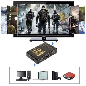 Rozdzielacz Switch HDMI 4K Ultra HD z pilotem 5w1