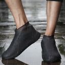 Rubber waterproof shoe covers size "40-44" - black