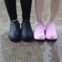 Rubber waterproof shoe covers with zipper size 