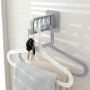 Ruchomy organizer na wieszaki – szary