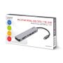 SAVIO AK-47 MULTIFUNCTIONAL USB Type C 7IN1 HUB HDMI, SD & TF CARD, USB 3.0, USB 3.0 Type C  Grey