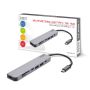 SAVIO AK-47 MULTIFUNCTIONAL USB Type C 7IN1 HUB HDMI, SD & TF CARD, USB 3.0, USB 3.0 Type C  Grey
