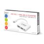 SAVIO AK-48 USB Typ C - HDMI, USB 3.0, PD, USB Type-C White
