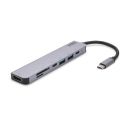 SAVIO WIELOFUNKCYJNY HUB USB TYP C 7W1 AK-47