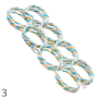 Scarf hanger ties stripes scarves organizer