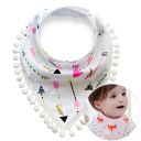 Scarf with pompoms for a child - cupid