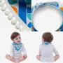 Scarf with pompoms for children - black