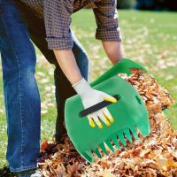 Scavenger, grapple, leaf and grass rake - dark green