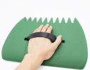 Scavenger, grapple, leaf and grass rake - green