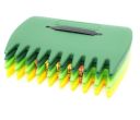 Scavenger, grapple, leaf and grass rake - yellow