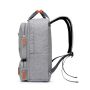 School backpack, student - light gray