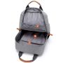 School backpack, student - light gray