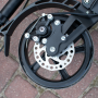 Scooter folding children and youth large wheels - black
