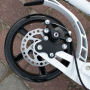 Scooter folding children and youth large wheels - white