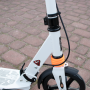 Scooter folding children and youth large wheels - white
