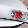 Scooter folding children and youth large wheels - white