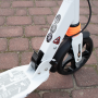 Scooter folding children and youth large wheels - white