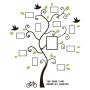 Self-adhesive wall sticker 3D - tree with places for a photo