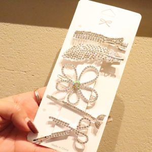 Set hair clip - 5 pcs (gold)