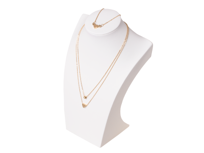 Set necklace with bracelet Celebrity Xuping heart - gold