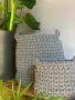 Set of 2in1 braided drawstring baskets - graphite